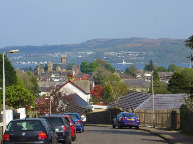 view from Hillfoot Street Dunoon